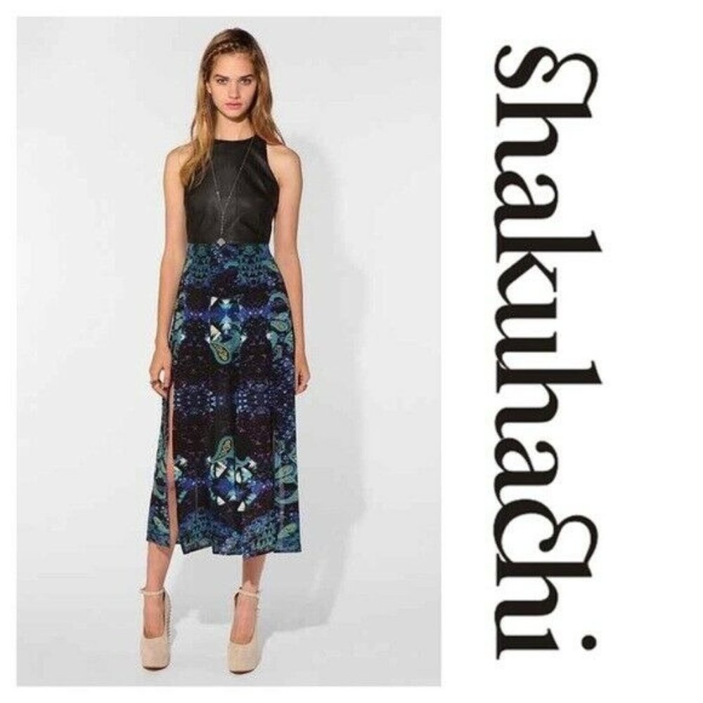 Shakuhachi Urban Outfitter Faux Leather Maxi Dress